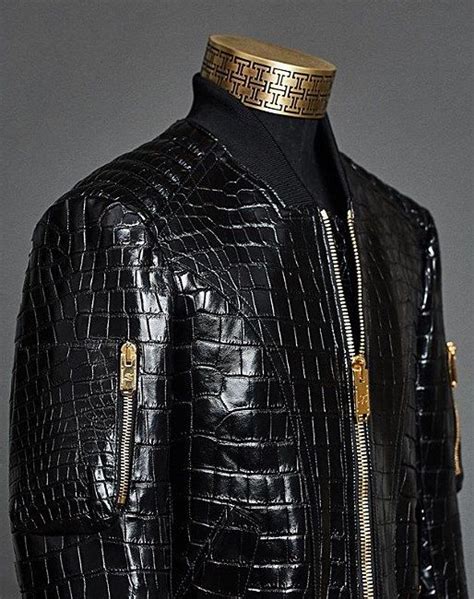 crocodile skin jacket for sale luxury clothes men designer leather jackets custom leather