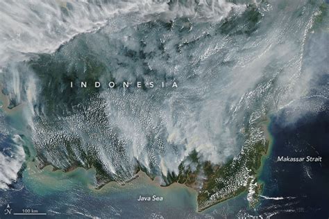 According to indonesia's national disaster agency, there were 328,724 hectares of land burnt this year from january to but indonesia's not the only culprit. NASA satellite images show how bad Indonesia's haze is ...
