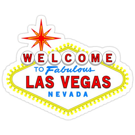 Welcome To Fabulous Las Vegas Stickers By Chuffy Redbubble