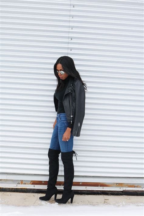 How To Wear Jeans With Tall Boots The Jeans Blog