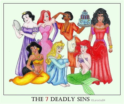 the 7 disney deadly sins by larocka84 on deviantart alternative disney princesses classic