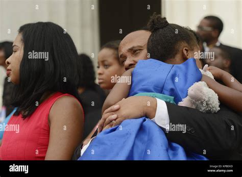 Martin Luther King Iii C Holds His Daughter Yolanda Renee King R Beside His Wife Arndrea