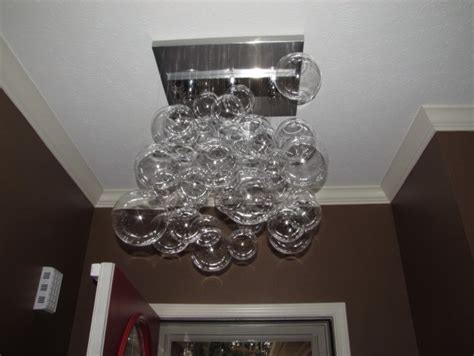 Cascading Glass Bubble Chandelier Home Design Ideas