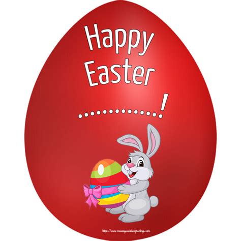 Custom Greetings Cards For Easter Rabbit Happy Easter May This