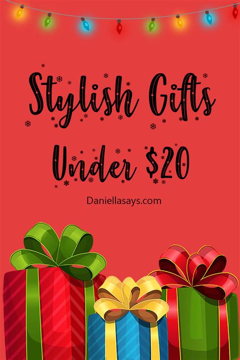 Dec 14, 2020 · here are cheap and thoughtful gift ideas that cost $20 and under. Stylish Gifts Under $20 - DaniellaSays