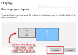 How To Change Main Display Primary Monitor On Windows