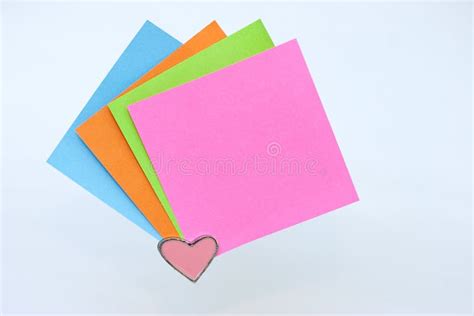 Colorful Paper Notes Stock Photo Image Of Colorful Green 13490856