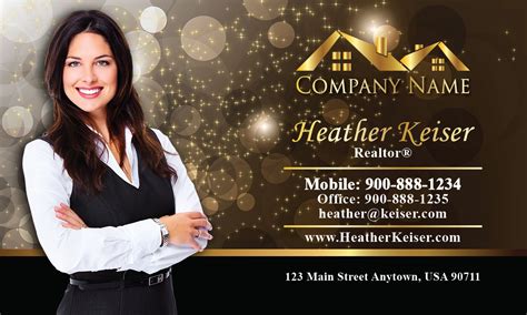 Create re/max business cards that will stand apart in this highly competitive real estate market. Gold Glitter Sparkle Realtor Business Card - Design #106421