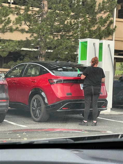 Nissan Ariya Spotted Charging At Electrify America Station At Colorado