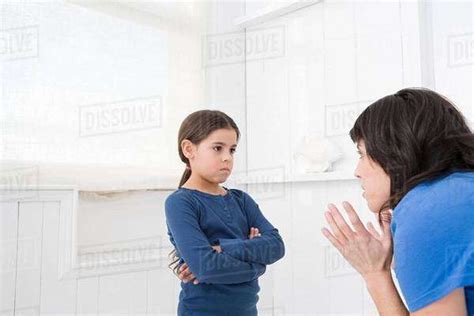 Mother Disciplining Her Daughter Stock Photo Dissolve