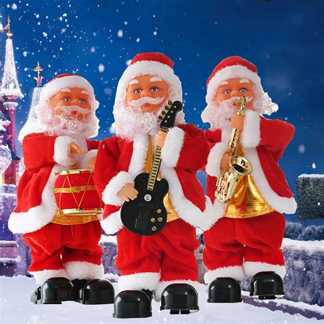 Christmas Electric Santa Claus Singing Dancing Santa Claus Doll Toy New