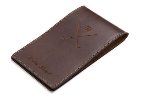 Personalised Leather Yardage Book Cover By Carve On