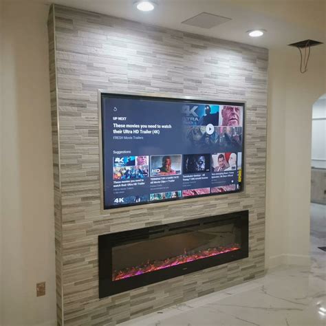 Millner Recessed Wall Mounted Electric Fireplace Fireplace Feature