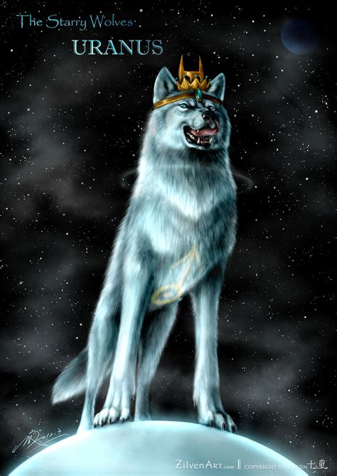 The Starry Wolves Uranus By Zilvenart On Deviantart Wolf Spirit