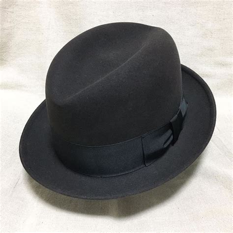 ビンテージ 60s Knox フェルト ハット サイズ 7 41 ／ 30s 40s 50s 70s Vintage 帽子 中折れハット