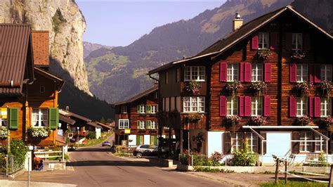 Free Photo Swiss Village Homes Houses Switzerland Free Download