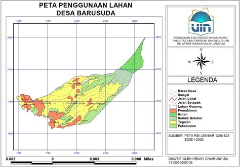 Berikut ini adalah contoh peta tematik penggunaan lahan yang terdapat di kecamatan pagelaran utara. Keluarga Henny: Juli 2015