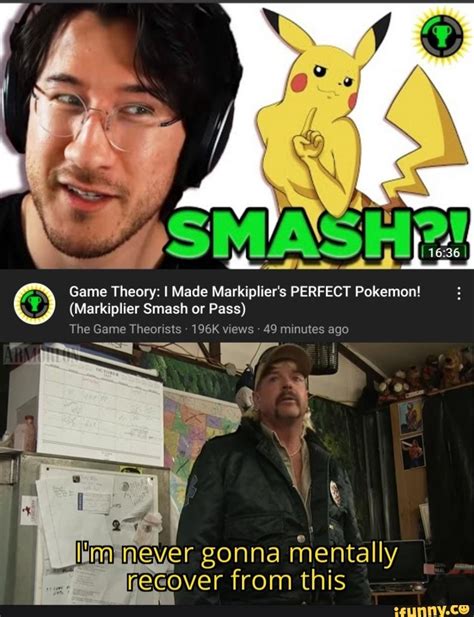 Game Theory I Made Markipliers Perfect Pokemon Markiplier Smash Or Pass The Game Theorists