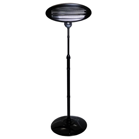 Electric patio heaters are available in several styles or types. 2KW Quartz Free Standing Outdoor Electric Garden Patio ...