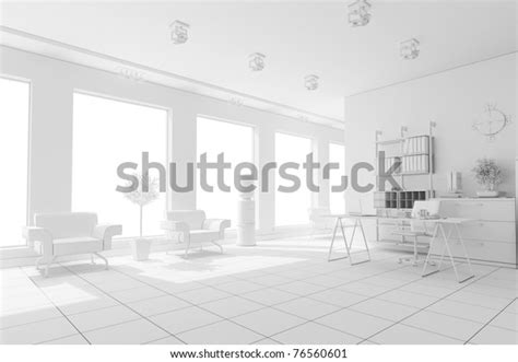 3d Modern Office Interior Design Stock Illustration 76560601 Shutterstock