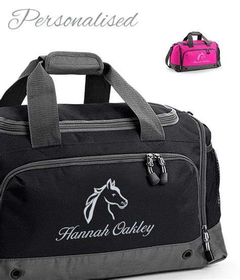 Personalised Horse Riding Holdall Bag Withcongratulations