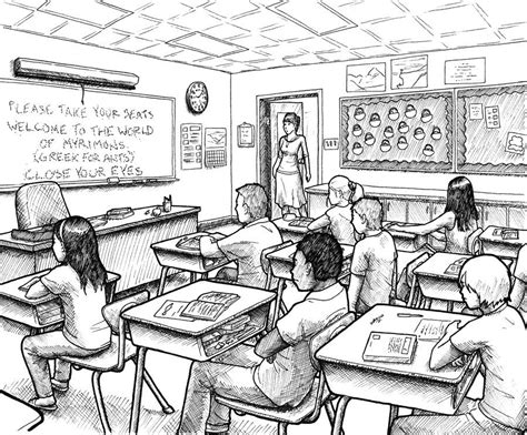 School Classroom Drawing At Explore