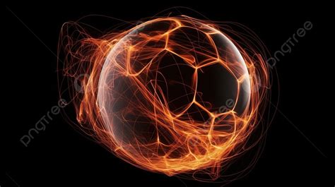 Soccer Ball In Motion 3d Rendered With Motion Blur Background Kick