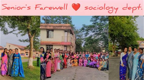 Vlog 30 Department Farewell Assam Women S University Youtube