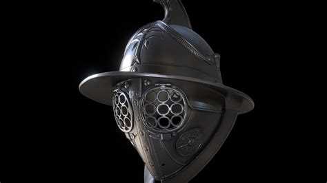 Gladiator Helmet Thraex Buy Royalty Free 3d Model By Omassyx