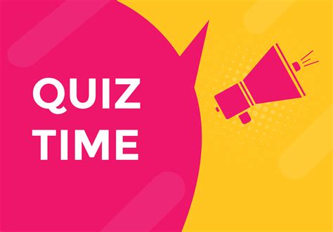 Quiz Time Button Quiz Time Speech Bubble Quiz Time Text Web Template