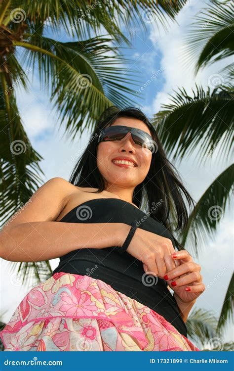 Asian Girl On A Beach In Thailand Royalty Free Stock Images Image 17321899