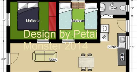 Bukan hanya konsep luar rumah saja, planner 5d juga memberikan opsi untuk membuat desain interior alias untuk floor plan creator akan membantu kamu merancang rumah dengan melakukan modifikasi dari tampak atas. Saiz Bilik Tidur Rumah Kos Rendah | Desainrumahid.com