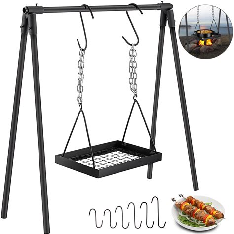 Vevor Swing Grill 37 Campfire Cooking Stand Outdoor Picnic Cookware