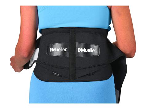 Mueller 255 Lumbar Support Back Brace With Removable Pad Multi Size