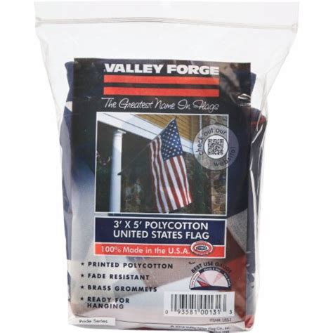 Valley Forge Polycotton United States Flag 3 X 5 Ft Kroger