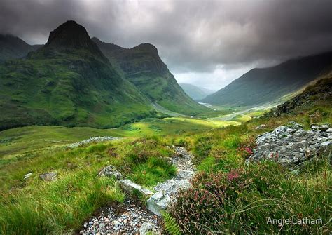 Scotland Glencoe Valley Summer By Angie Latham Redbubble