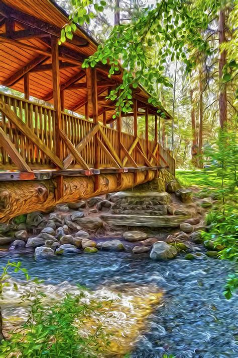 Footbridge Over Water Photograph By James Morris Fine Art America