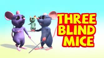Three Blind Mice Nursery Rhymes For Children Youtube