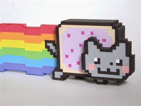 Nyan Cat Papercraft In Nyan Cat Paper Crafts Cat Party