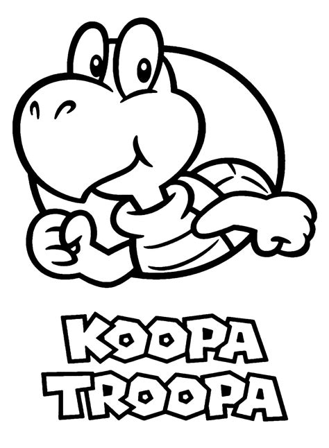 Coloriage Mario Et Koopa Coloriage Gratuit Imprimer Dessin The Best