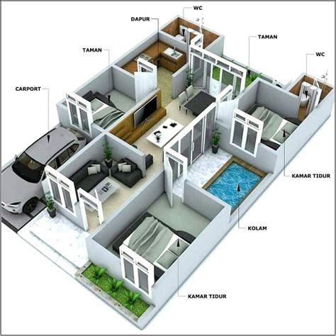 desain rumah minimalis 8x10 homecare24