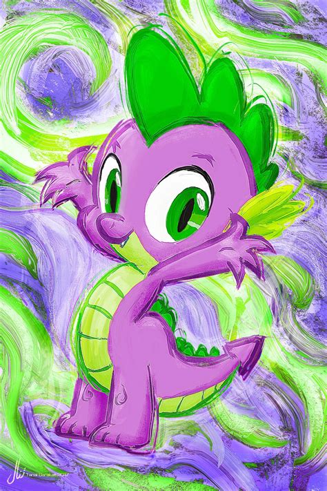 Spike My Little Pony Friendship Is Magic Art Print Poster Etsy