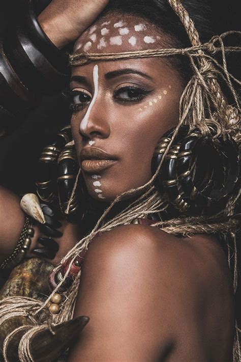 Ethiopian Goddess On Behance African Tribal Makeup African Beauty