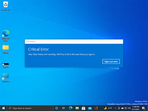 Windows 10 Insider Preview Dev Build 213591 Corelease April 14