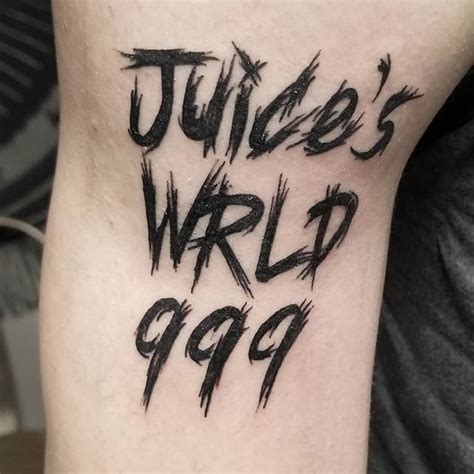 Juice Wrld Inspired Tattoo In 2022 Hand Tattoos For Guys Simplistic