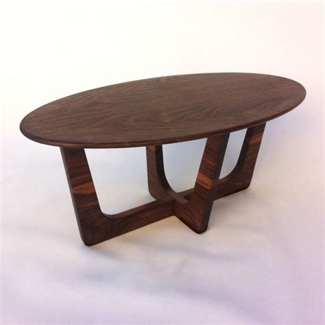 Mid Century Modern Oval Coffee Table 20×40 Adrian Pearsall Inspired