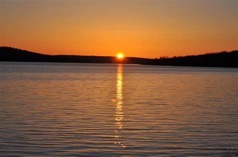Sunset On Portage Lakemaine Many A Swim As A Younger Person I Have