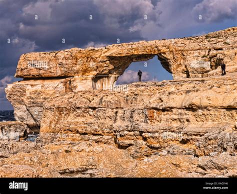 The Azure Window On The Maltese Island Of Gozo Stock Photo Alamy