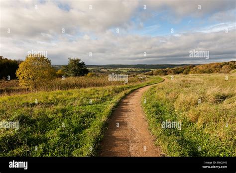 A Path Through Open Countryside Stock Photo Alamy