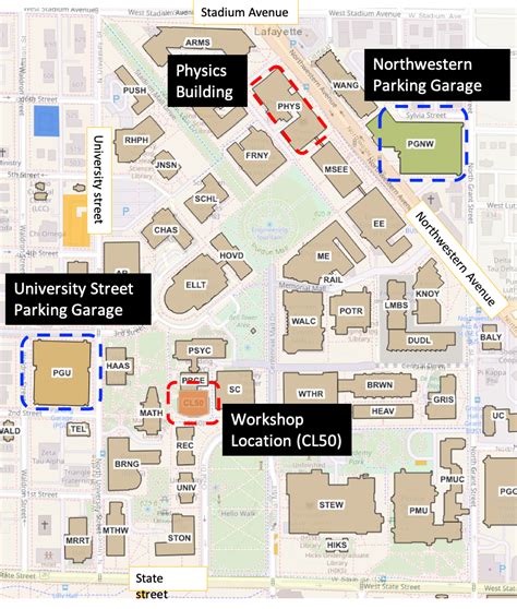 Purdue University Map